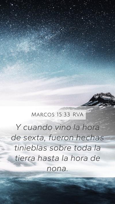 Marcos 15:33 RVA Bible Verse Image