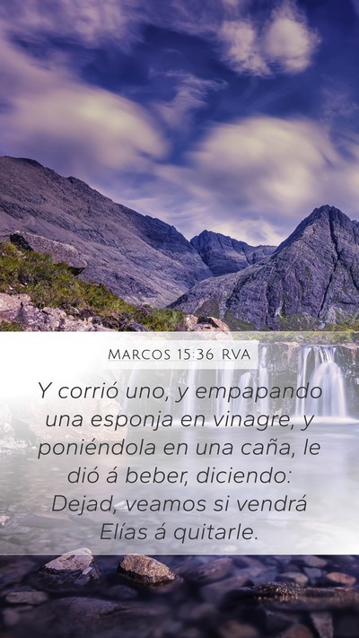 Marcos 15:36 RVA Bible Verse Image