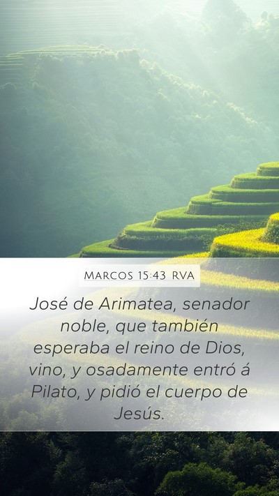 Marcos 15:43 RVA Bible Verse Image