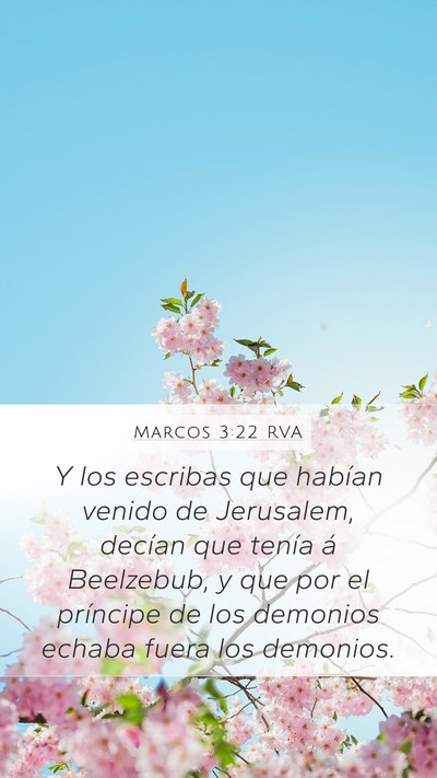 Marcos 3:22 RVA Bible Verse Image