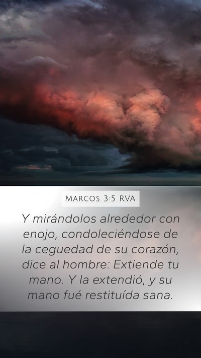 Marcos 3:5 RVA Bible Verse Image
