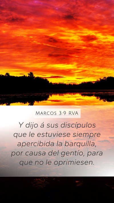 Marcos 3:9 RVA Bible Verse Image