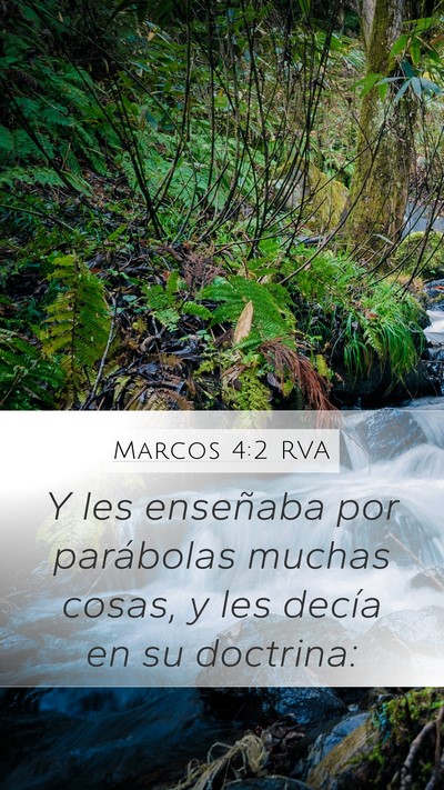 Marcos 4:2 RVA Bible Verse Image