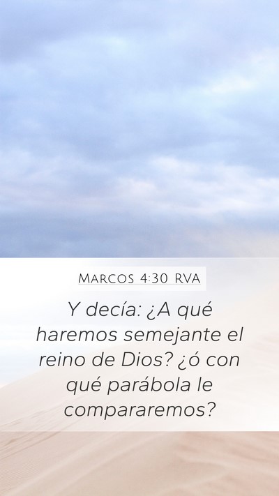 Marcos 4:30 RVA Bible Verse Image