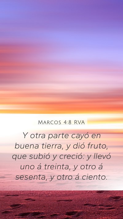Marcos 4:8 RVA Bible Verse Image