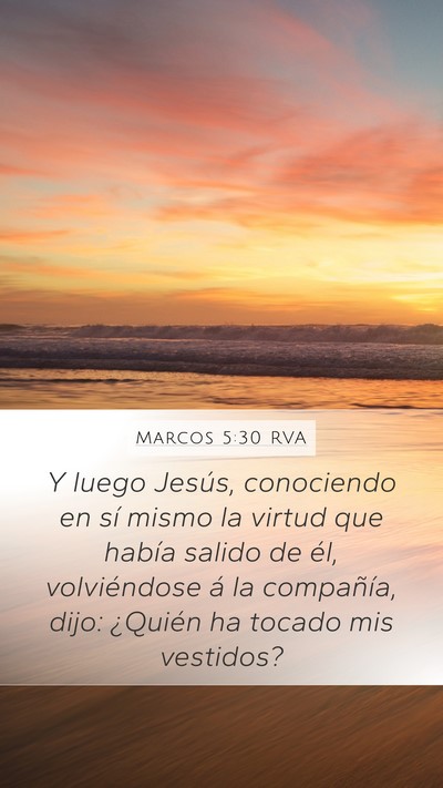 Marcos 5:30 RVA Bible Verse Image