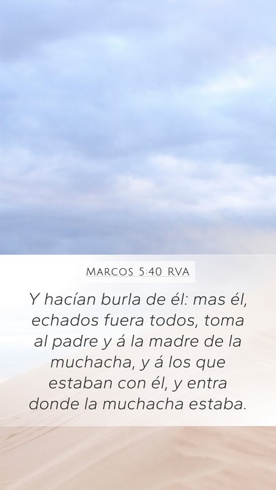 Marcos 5:40 RVA Bible Verse Image