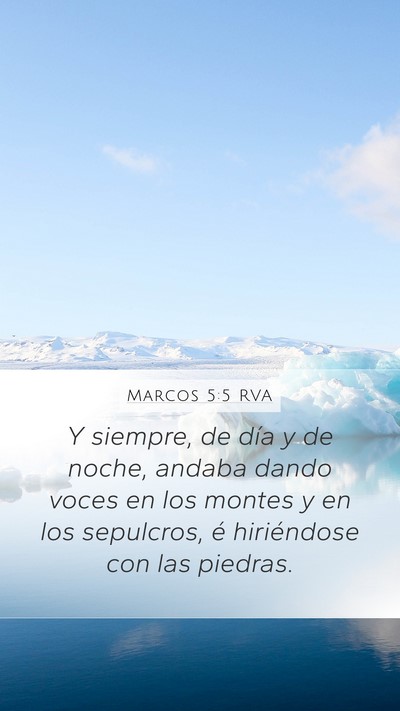 Marcos 5:5 RVA Bible Verse Image