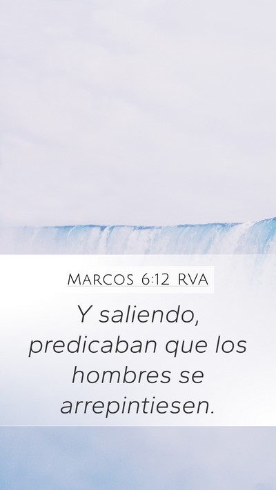 Marcos 6:12 RVA Bible Verse Image