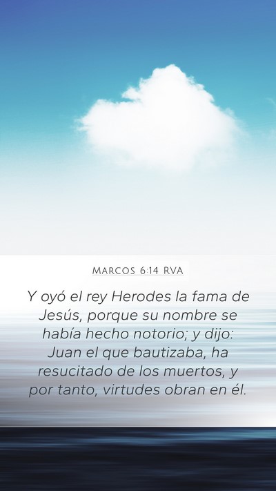 Marcos 6:14 RVA Bible Verse Image
