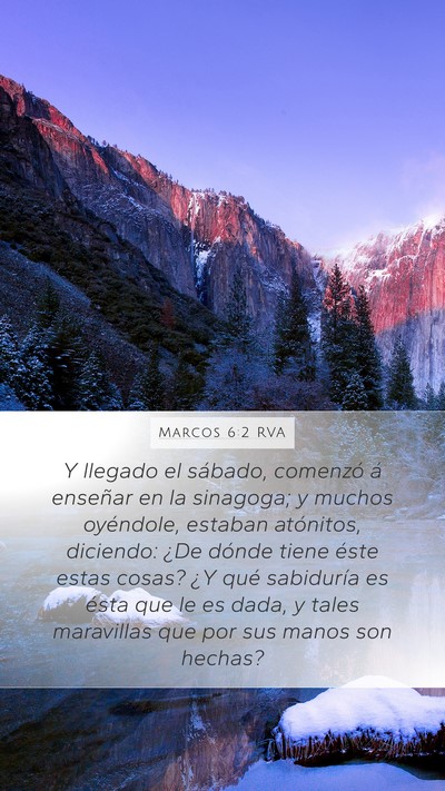 Marcos 6:2 RVA Bible Verse Image