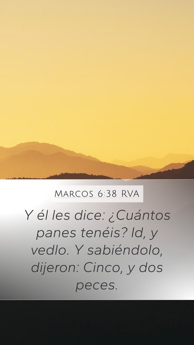 Marcos 6:38 RVA Bible Verse Image