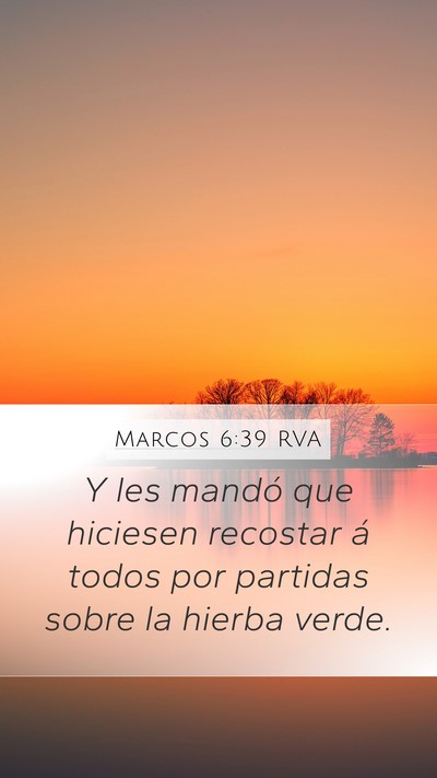 Marcos 6:39 RVA Bible Verse Image