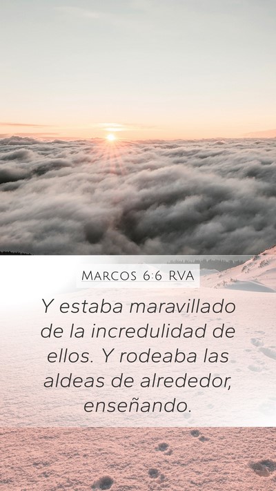 Marcos 6:6 RVA Bible Verse Image
