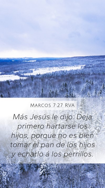Marcos 7:27 RVA Bible Verse Image