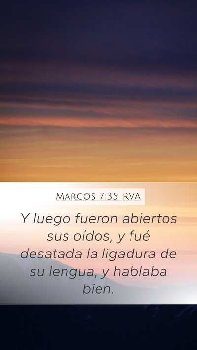 Marcos 7:35 RVA Bible Verse Image