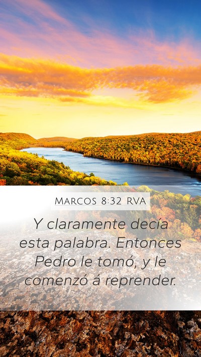 Marcos 8:32 RVA Bible Verse Image