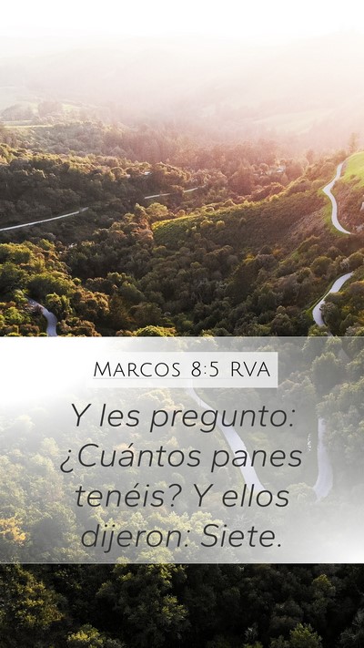 Marcos 8:5 RVA Bible Verse Image