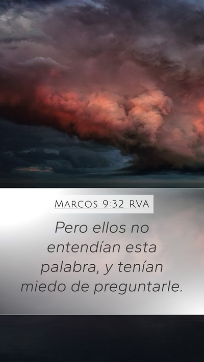 Marcos 9:32 RVA Bible Verse Image