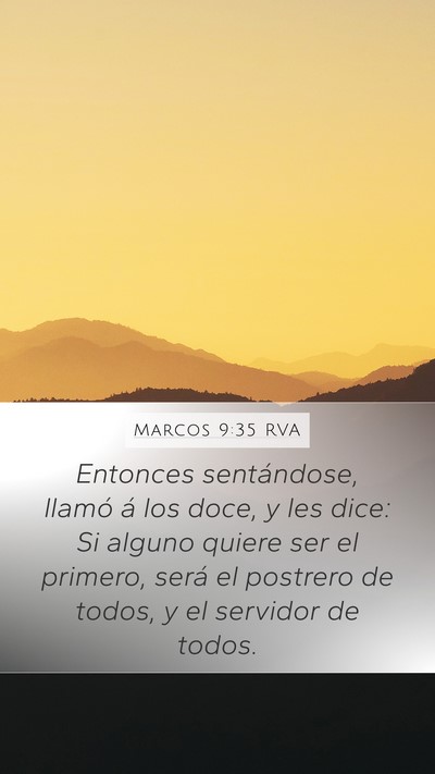 Marcos 9:35 RVA Bible Verse Image