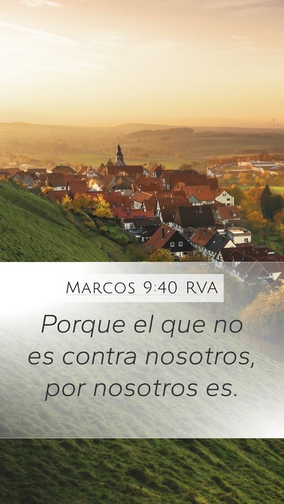 Marcos 9:40 RVA Bible Verse Image