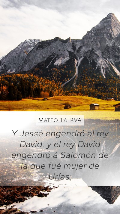 Mateo 1:6 RVA Bible Verse Image