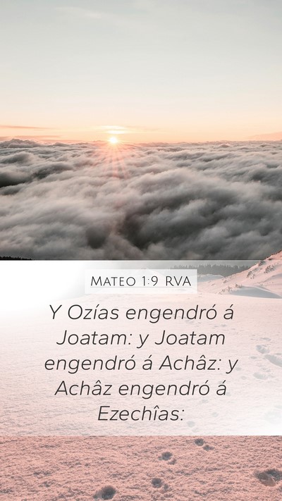 Mateo 1:9 RVA Bible Verse Image