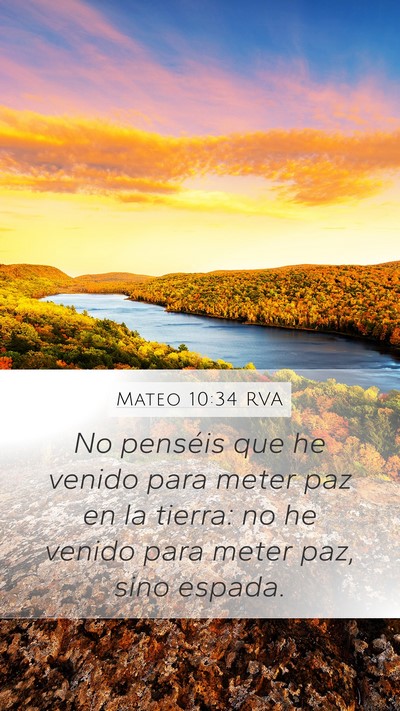 Mateo 10:34 RVA Bible Verse Image