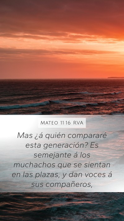 Mateo 11:16 RVA Bible Verse Image