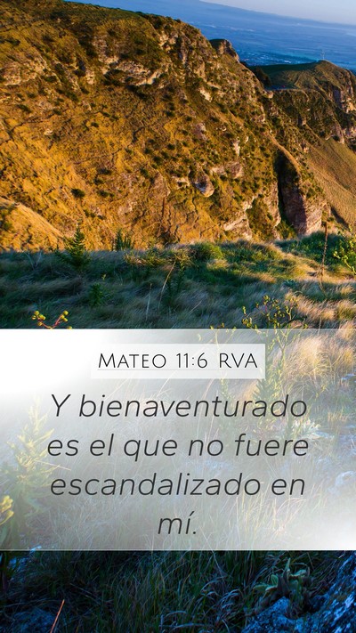 Mateo 11:6 RVA Bible Verse Image