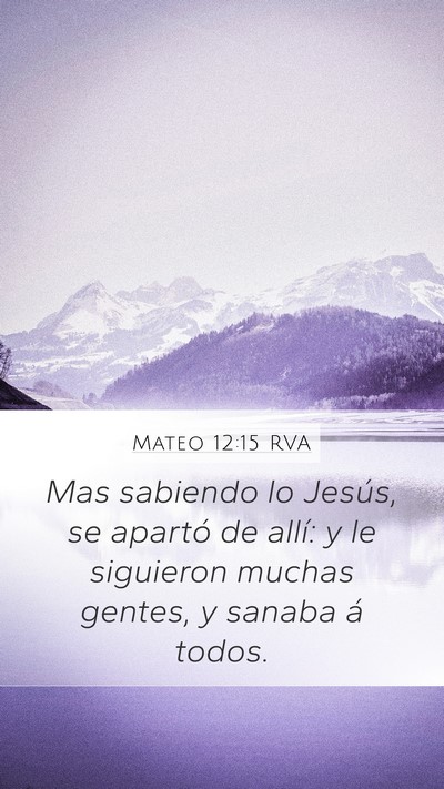 Mateo 12:15 RVA Bible Verse Image