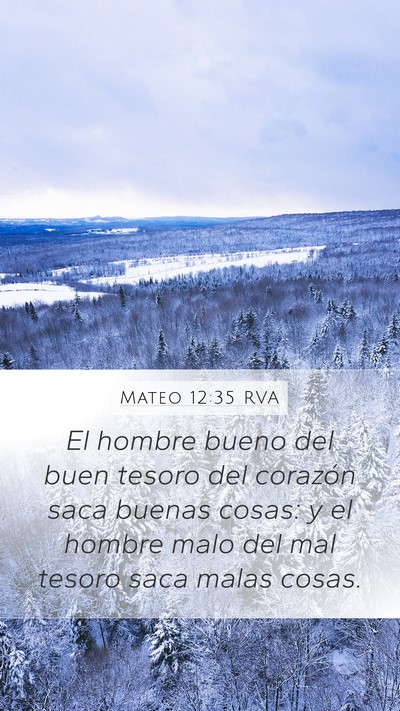 Mateo 12:35 RVA Bible Verse Image