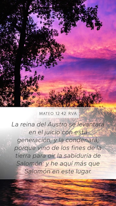 Mateo 12:42 RVA Bible Verse Image