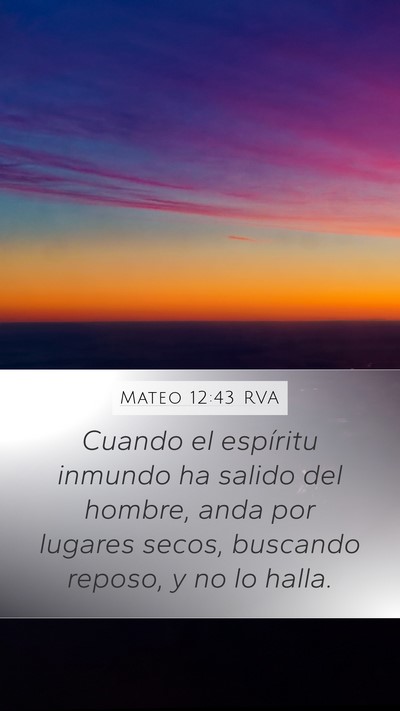 Mateo 12:43 RVA Bible Verse Image