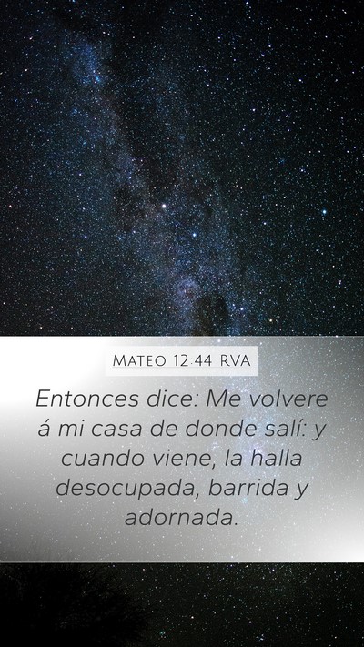 Mateo 12:44 RVA Bible Verse Image