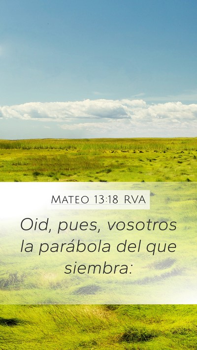 Mateo 13:18 RVA Bible Verse Image