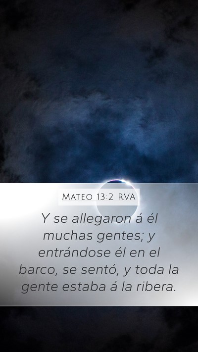 Mateo 13:2 RVA Bible Verse Image