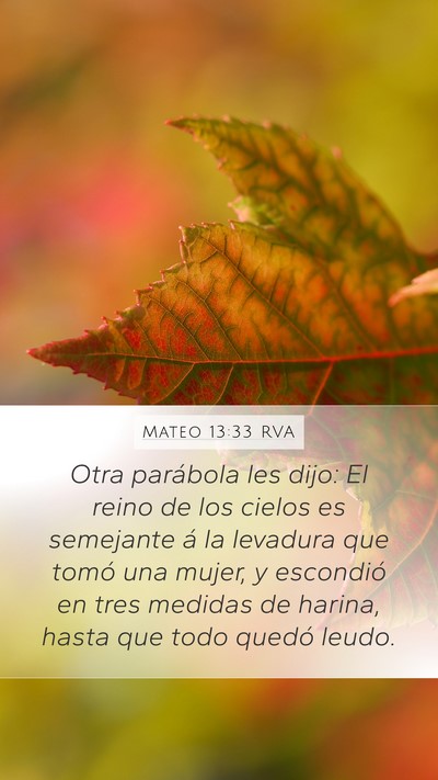 Mateo 13:33 RVA Bible Verse Image