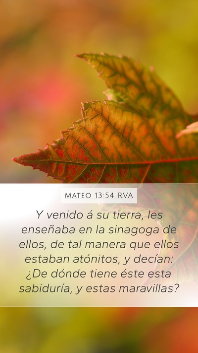 Mateo 13:54 RVA Bible Verse Image