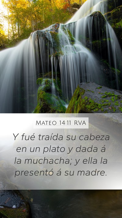 Mateo 14:11 RVA Bible Verse Image