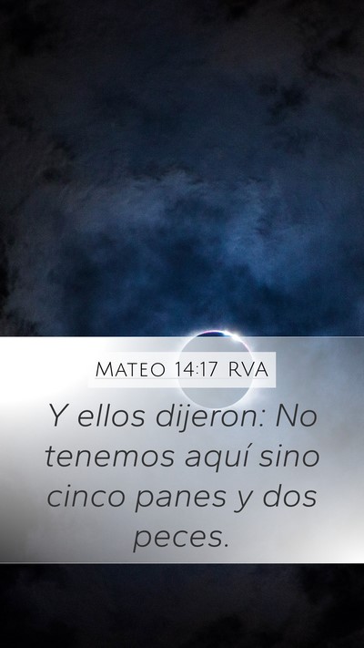 Mateo 14:17 RVA Bible Verse Image
