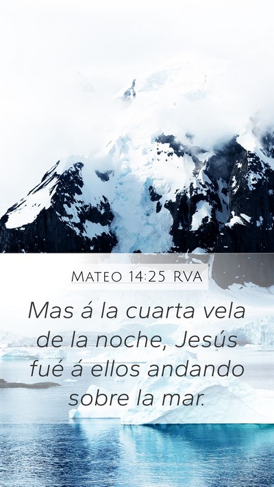 Mateo 14:25 RVA Bible Verse Image