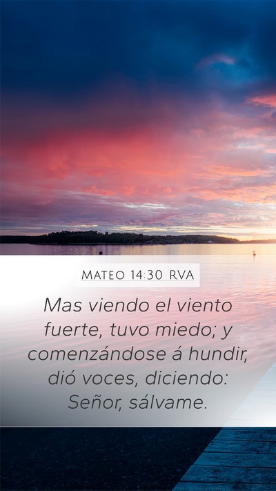 Mateo 14:30 RVA Bible Verse Image