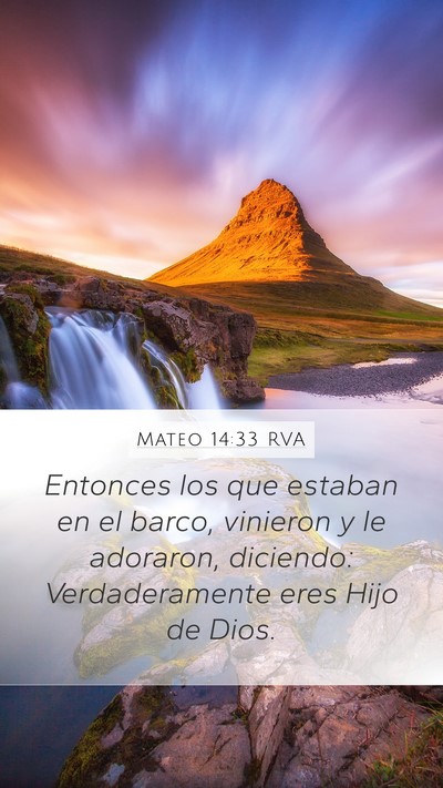 Mateo 14:33 RVA Bible Verse Image