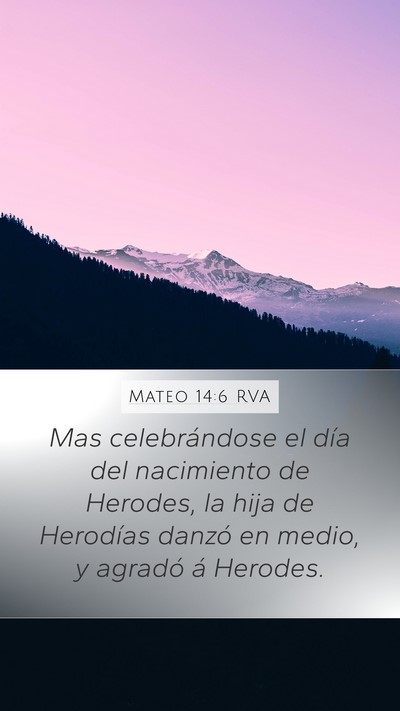 Mateo 14:6 RVA Bible Verse Image