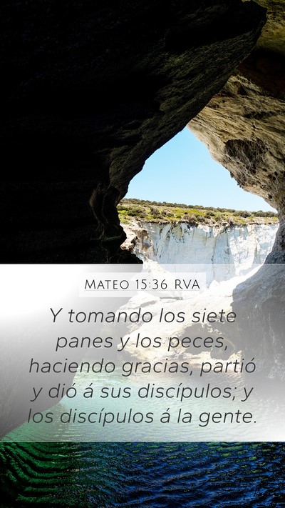 Mateo 15:36 RVA Bible Verse Image