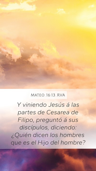 Mateo 16:13 RVA Bible Verse Image