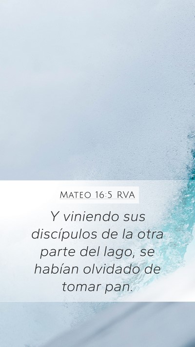 Mateo 16:5 RVA Bible Verse Image