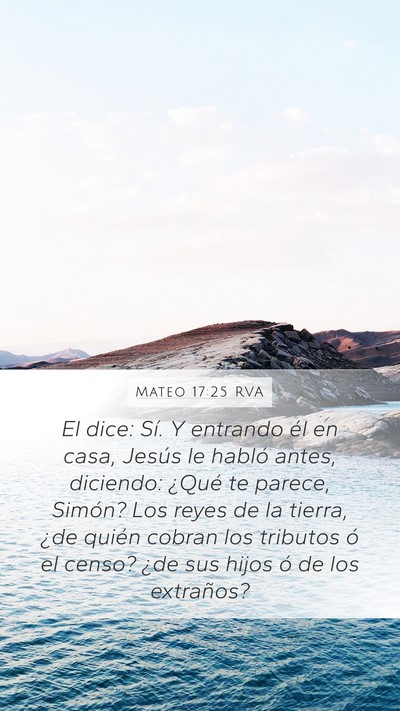 Mateo 17:25 RVA Bible Verse Image