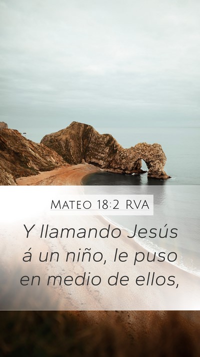 Mateo 18:2 RVA Bible Verse Image